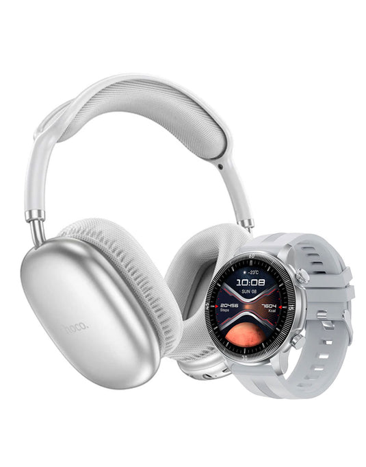 Hoco Premium Bluetooth Headset (W35 Air) + Smart Sports Watch (Y31)