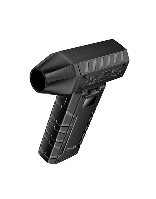 Hoco Portable High-Power Fan with 80,000 RPM Ultra-High Speed, Rechargeable Cooling Fan with Digital Display (HX67)