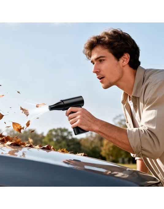 Hoco Portable High Power Fan 130000 RPM Ultra High Speed Turbo Fan (HX68) - Black