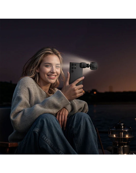 Hoco Portable Mini LED Fill Light, 9 Levels of Dimming, 2700K-6500K Color Temperature Range (K28)