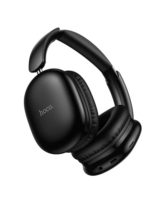 Hoco Premium Bluetooth Headset w/ 45 Hours, Foldable Design, Easy Control Knob, HOCO Music App (W73) - Black (Brand New)