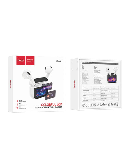 Hoco TWS Bluetooth Earbud LCD Touch Screen (EW82)