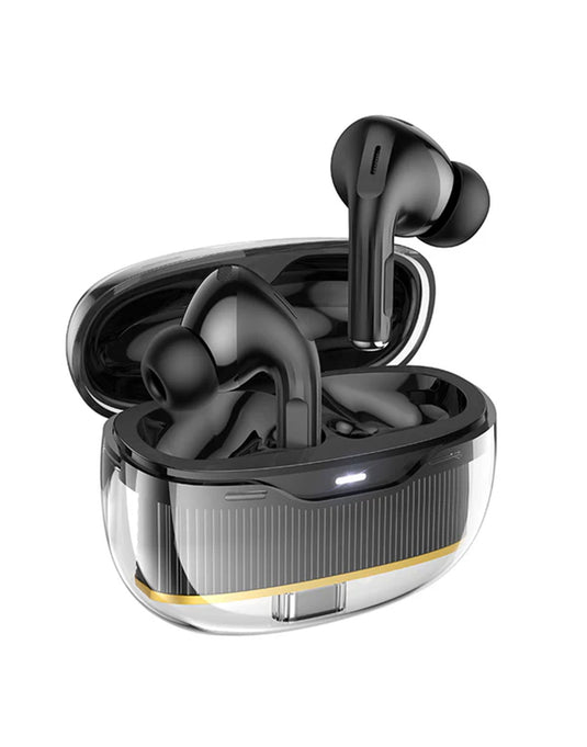 Hoco TWS Bluetooth Earbuds With Clear Body (EW54) - Black