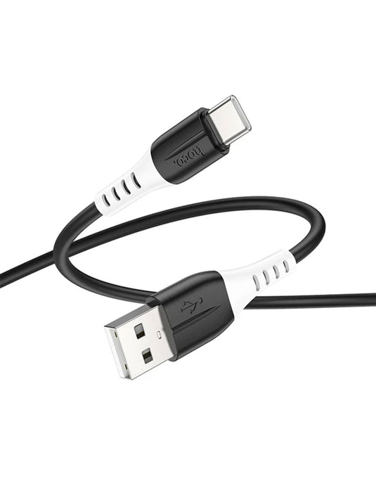 Hoco Ultra Soft Silicon Cable (X82) - Type C - Black