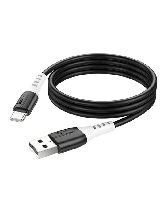 Hoco Ultra Soft Silicon Cable (X82) - Type C - Black