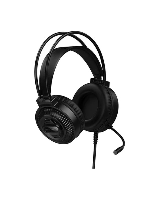 Hoco Wired Gaming Headset With LED Light & Microphone (W118) - Black