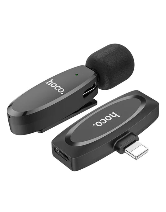 Hoco Wireless Digital Microphone w/ Lightning Connector (L15-L) - Black