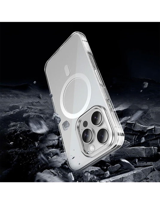 Hoco iPhone 16 Pro Max Magsafe Case with Lens stand and Germany Anti Yellowing Material (AS9)