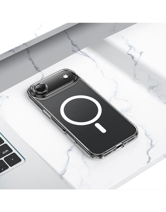 Hoco iPhone 17 Air Magnetic Clear Case w/ 4 Corner Air Cushion, Magsafe Compatible (MAG) - Clear