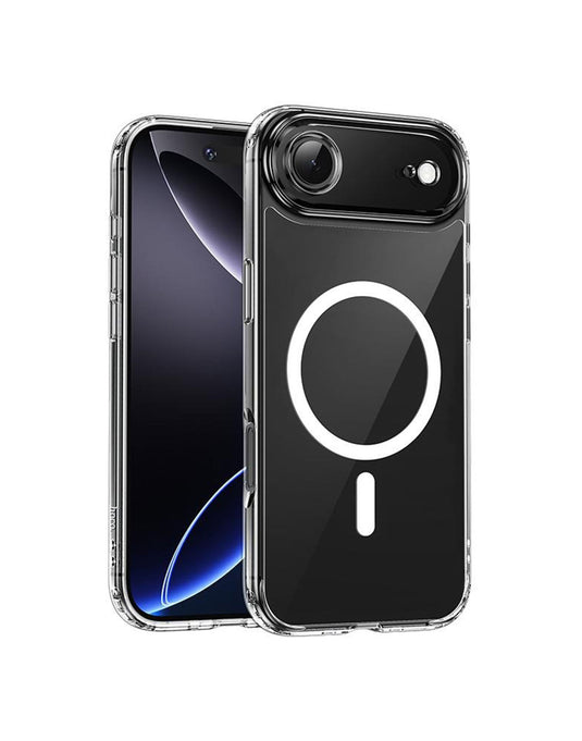 Hoco iPhone 17 Air Magnetic Clear Case w/ 4 Corner Air Cushion, Magsafe Compatible (MAG) - Clear