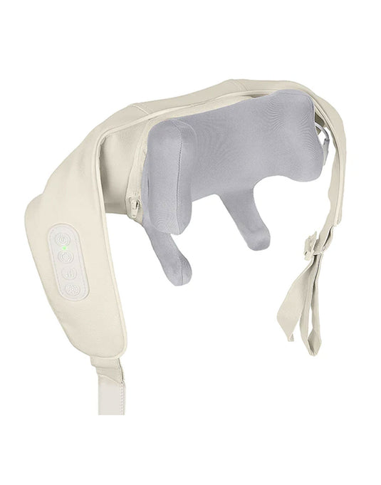 Hoco Portable Electric Shoulder and Neck Massager With Soothing Heat Feature (HP52) - White