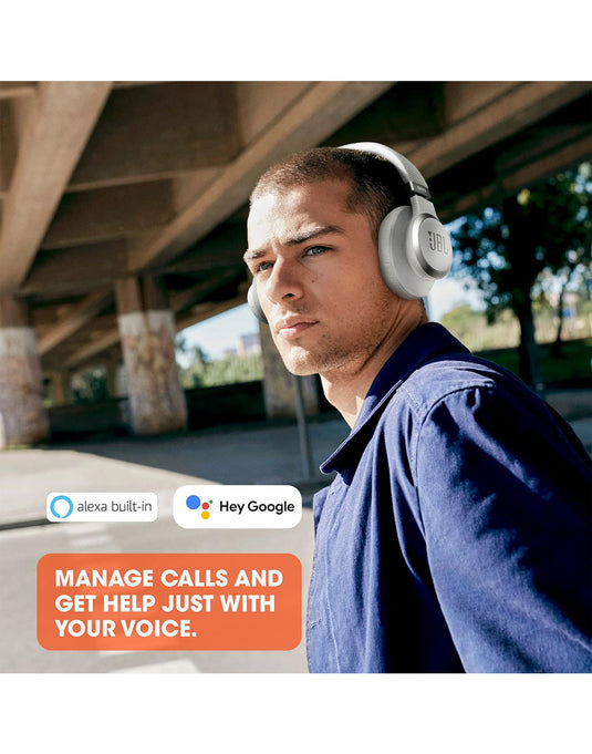 JBL Live 660 Active Noise Cancellation Wireless On-Ear Headphones - Black