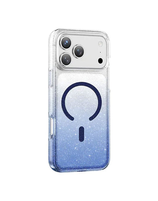 Keephone Lillian Premium Dazzling Glitter Clear Case For Apple iPhone 17 Pro Max MagSafe Compatible - Blue