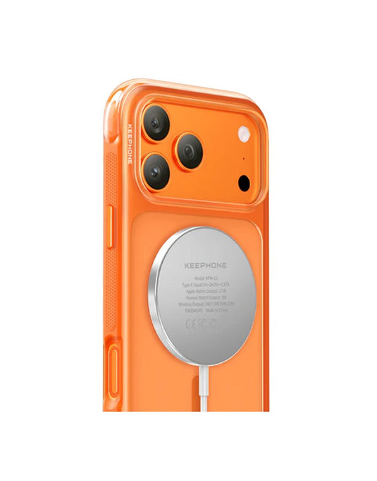 Keephone Monica Airbag Matte Case For Apple iPhone 17 Pro Max MagSafe Compatible - Orange