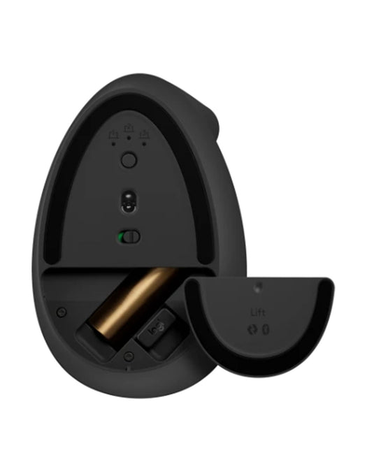 Logitech Lift Vertical Ergonomic Wireless Mouse - Graphite