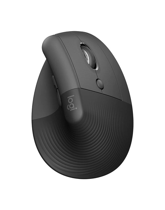 Logitech Lift Vertical Ergonomic Wireless Mouse - Graphite