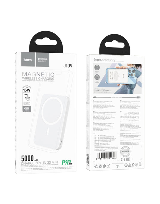 Hoco Magnetic 20W PD Power Bank (5000mAh) (J109) - TechCrazy