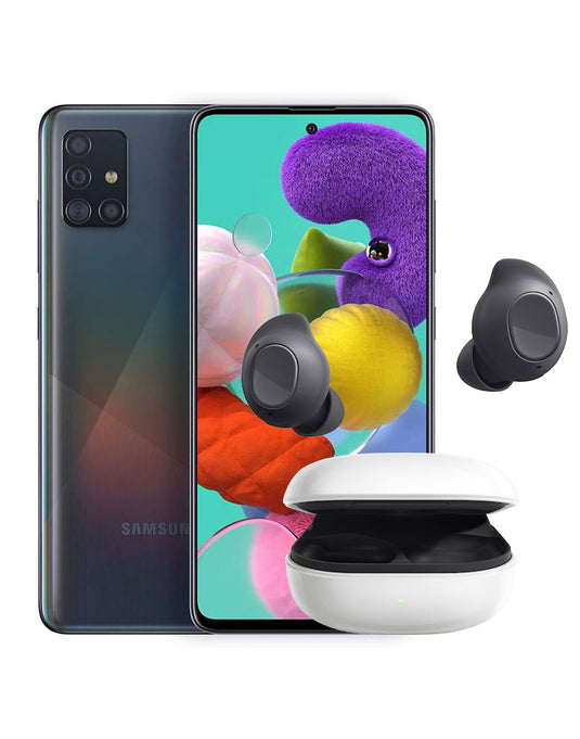 Samsung Galaxy A51 (2019) 6GB 128GB 4G (Very Good - Pre-Owned) + Free Samsung Galaxy Buds FE R400 - TechCrazy