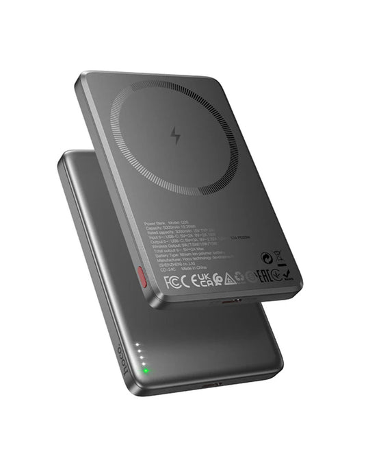Magnetic 20W PD+QC Wireless Charging Power Bank w/ Ultra Thin, Aluminum Alloy Body (5000mAh) (Q26)