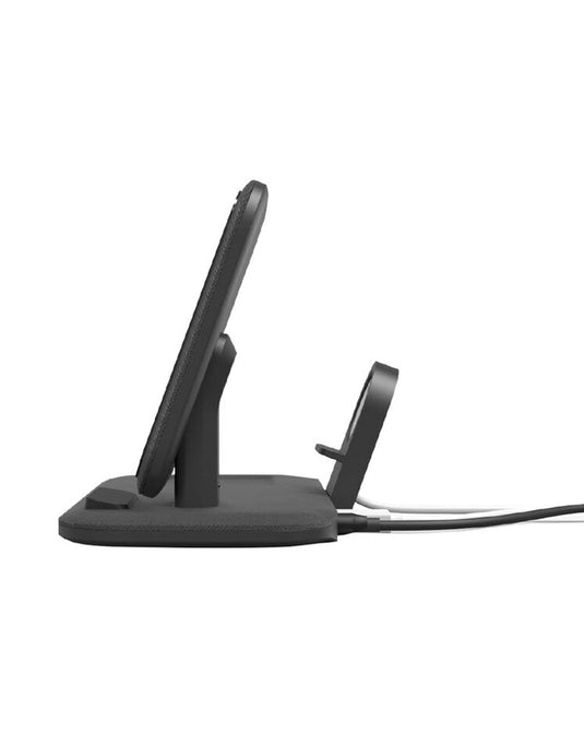 Mophie Wireless Charging Stand 3 in 1 15W Fast Charger - Black