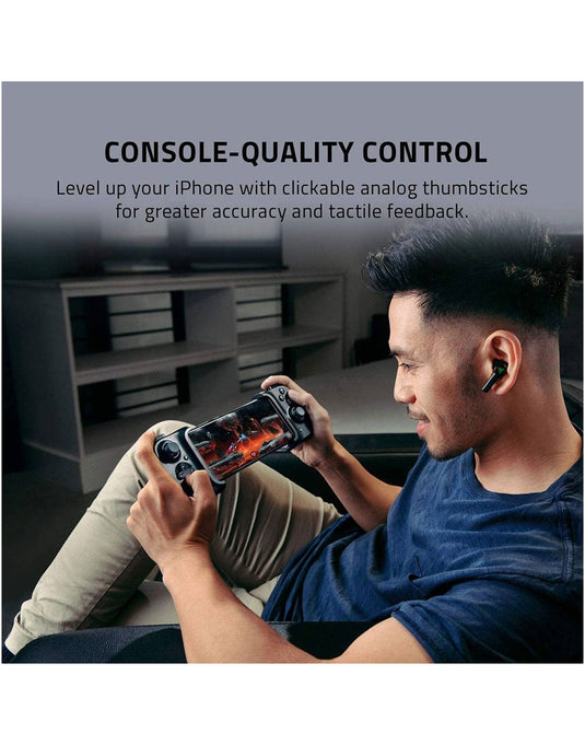 Razer Kishi Mobile Universal Game Controller, Apple USB-Lighting - Black