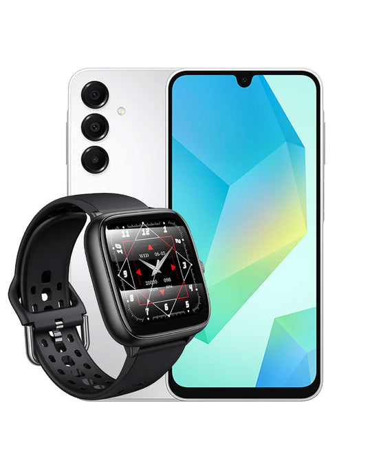 Samsung Galaxy A16 (2024) 4GB 128GB 4G (Brand New) + Hoco Smart Watch (Y36) (Bundle Deal)