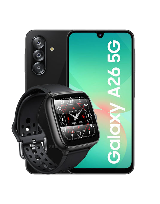 Samsung Galaxy A26 (2025) 8GB 256GB 5G Dual Sim Smart Phone (Brand New) + Smart Sports Watch (Y36) (Bundle Deal)