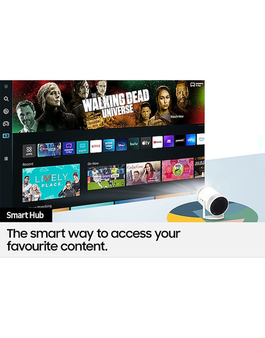 Samsung The Freestyle Portable FHD Smart Projector SP-LSP3BLAXNZXX01