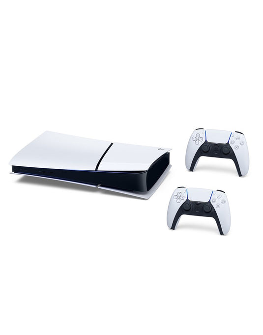 Sony PS5 Slim Digital Edition 1TB Console Two DualSense Wireless Controllers Bundle