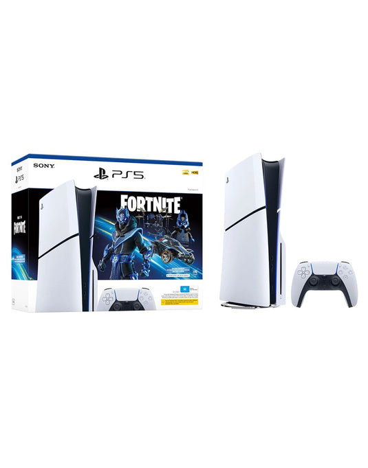 Sony PS5 Slim Disk Edition 1TB Console Fortnite Cobalt Star Bundle (Brand New)