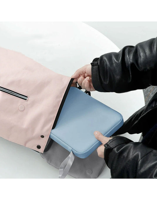 Tablet and Laptop Sleeve 11-inch Multi-Pocket Organizer Case - Black