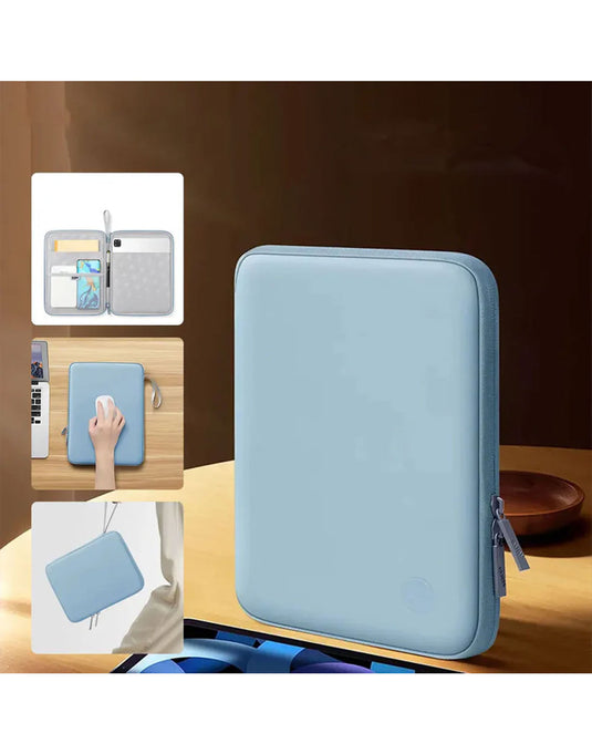 Tablet and Laptop Sleeve 11-inch Multi-Pocket Organizer Case - Black