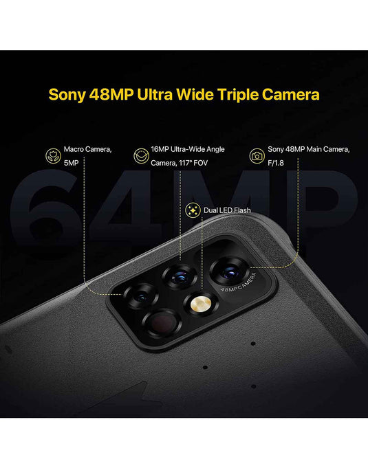 UMIDIGI Bison PRO Rugged Unlocked Smartphone 4GB+128GB