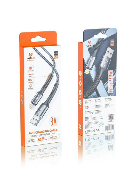 VFAN 60W Super Fast Type C to Type C  Cable 2 Meter (X22)