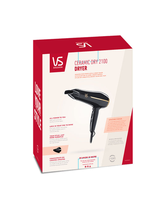 VS Sassoon Ceramic Dry 2100 Hair Dryer VSD5558CA