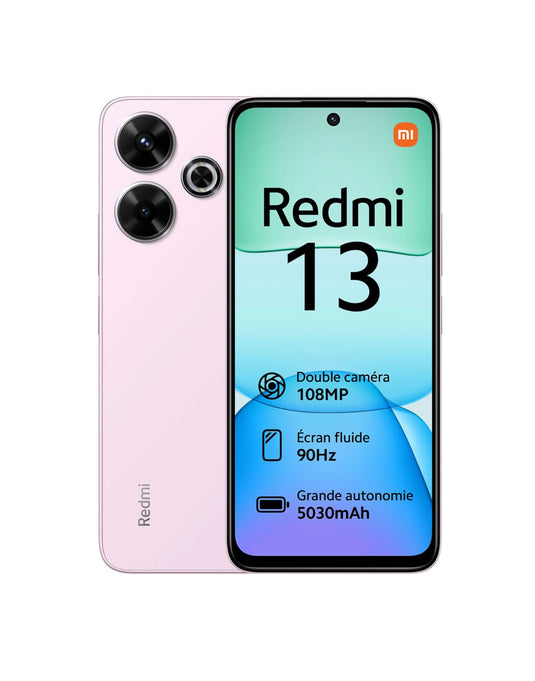 Xiaomi Redmi 13 (2024) 8GB 256GB 4G Dual Sim Smartphone - Pink