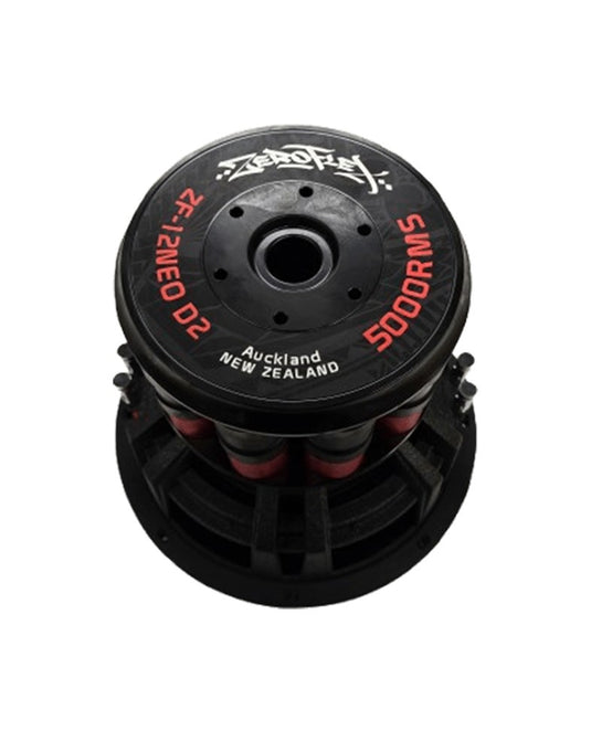 Zeroflex ZF-122NEO 12'' D2 5000RMS Neo Car Subwoofer - Black