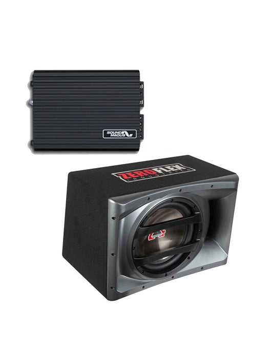 Buy Zeroflex EFX-12P-12inch Car Subwoofer 400RMS (Loaded Enclosure) & Sound Magus DK600 Amplifier (Combo)