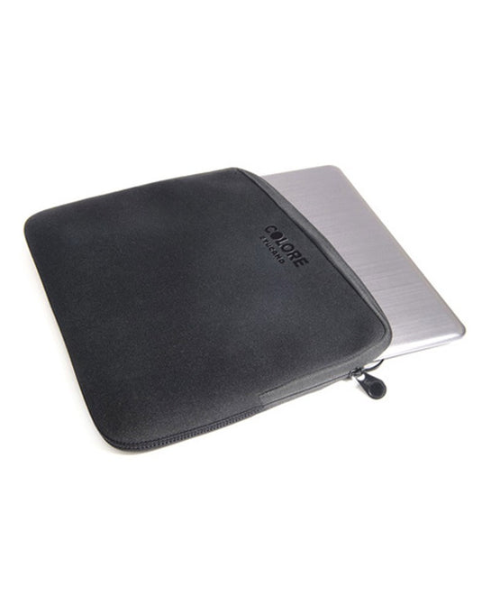 Tucano Colore Neoprene Sleeve for 11.6 to 12.5 Inch Laptops - Black - TechCrazy