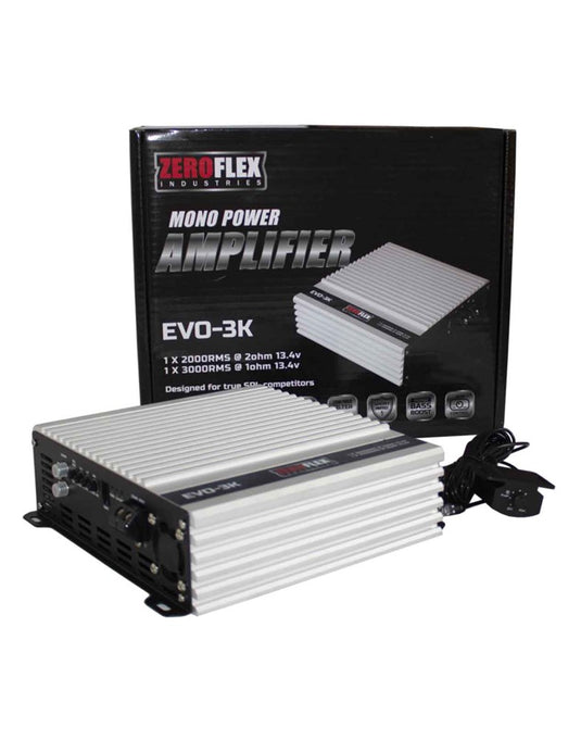 Zeroflex EVO-15XL - 15" 2500RMS Car Subwoofer + Zeroflex EVO 3K X 3000RMS @1ohm Car Amplifier - Bundle Deal - TechCrazy