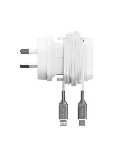 Cygnett PowerMaxx 30W PD Wall Charger - White - TechCrazy