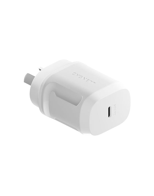 Cygnett PowerMaxx 30W PD Wall Charger - White - TechCrazy