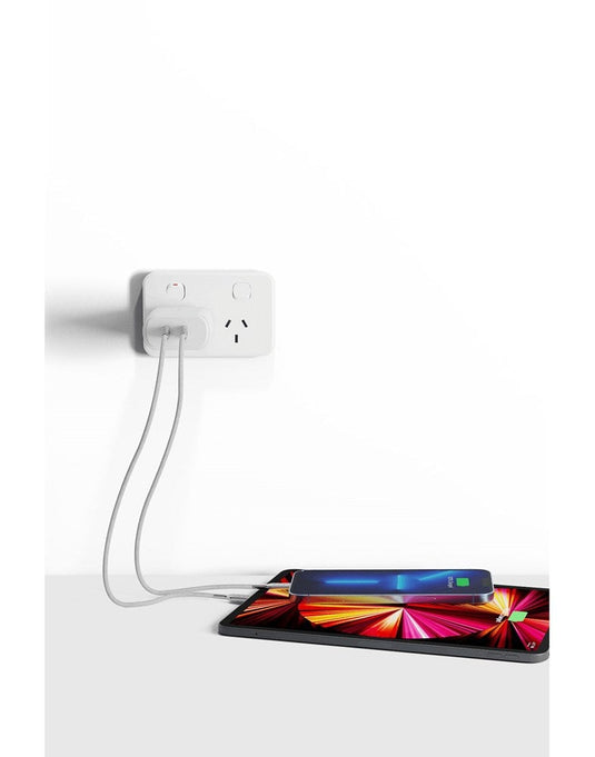 Cygnett 35W Dual USB-C Wall Charger AU - White - TechCrazy