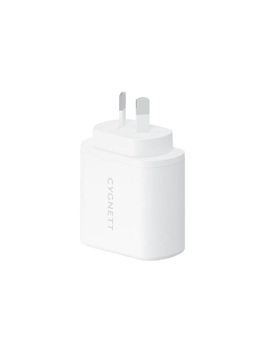 Cygnett 35W Dual USB-C Wall Charger AU - White - TechCrazy