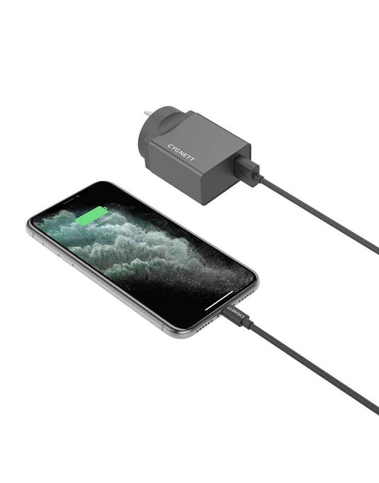 Cygnett PowerPlus 12W + Lightning to USB A cable CY3083POPLU - TechCrazy