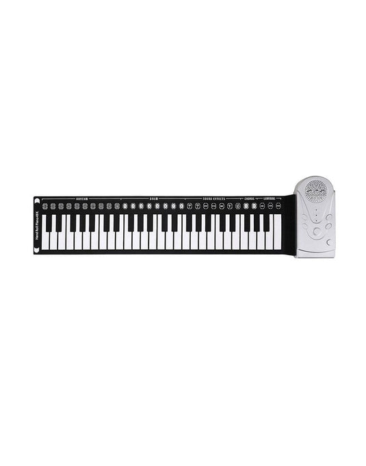 Flexible 49 Keys roll up piano soft silicone foldable electronic keyboard - TechCrazy