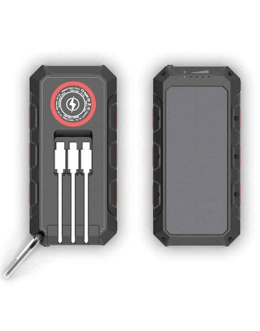 Multifunctional Portable Solar 30000mAh Power Bank with LED light - TechCrazy