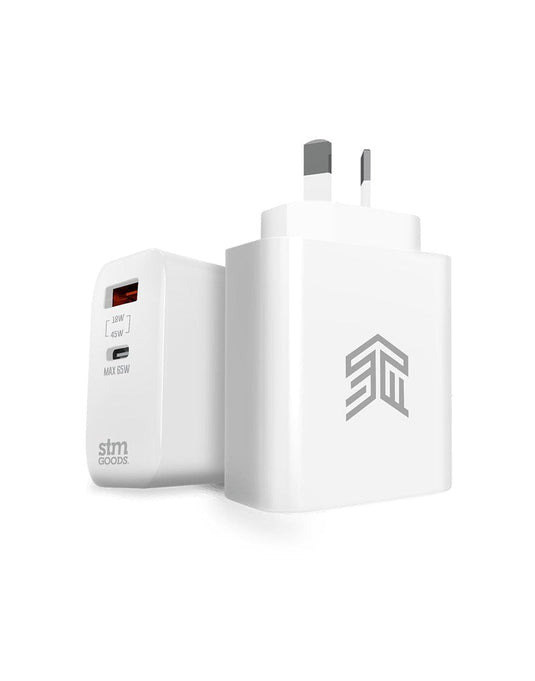STM 65W Dual Port (USB-C/A) Power Adapter (AUNZ) - TechCrazy