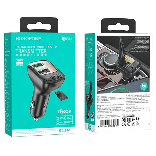 Borofone FM Car Transmitter - TechCrazy