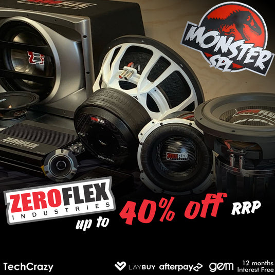 zeroflex subwoofer and amplifiers at techcrazy